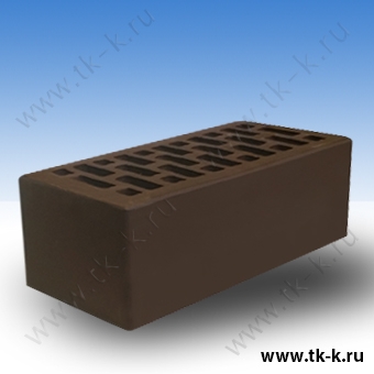 Кирпич темный шоколад лицевой М-150 - Новомосковск