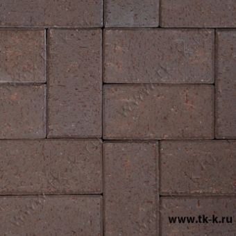 Клинкерная брусчатка Westerwälder темно-коричневая с нагаром - WK1145 