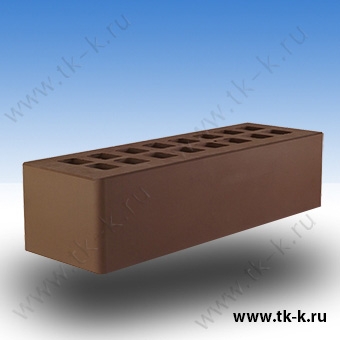 Кирпич коричневый облицовочный евро (0,7нф) М-150 - Железногорск
